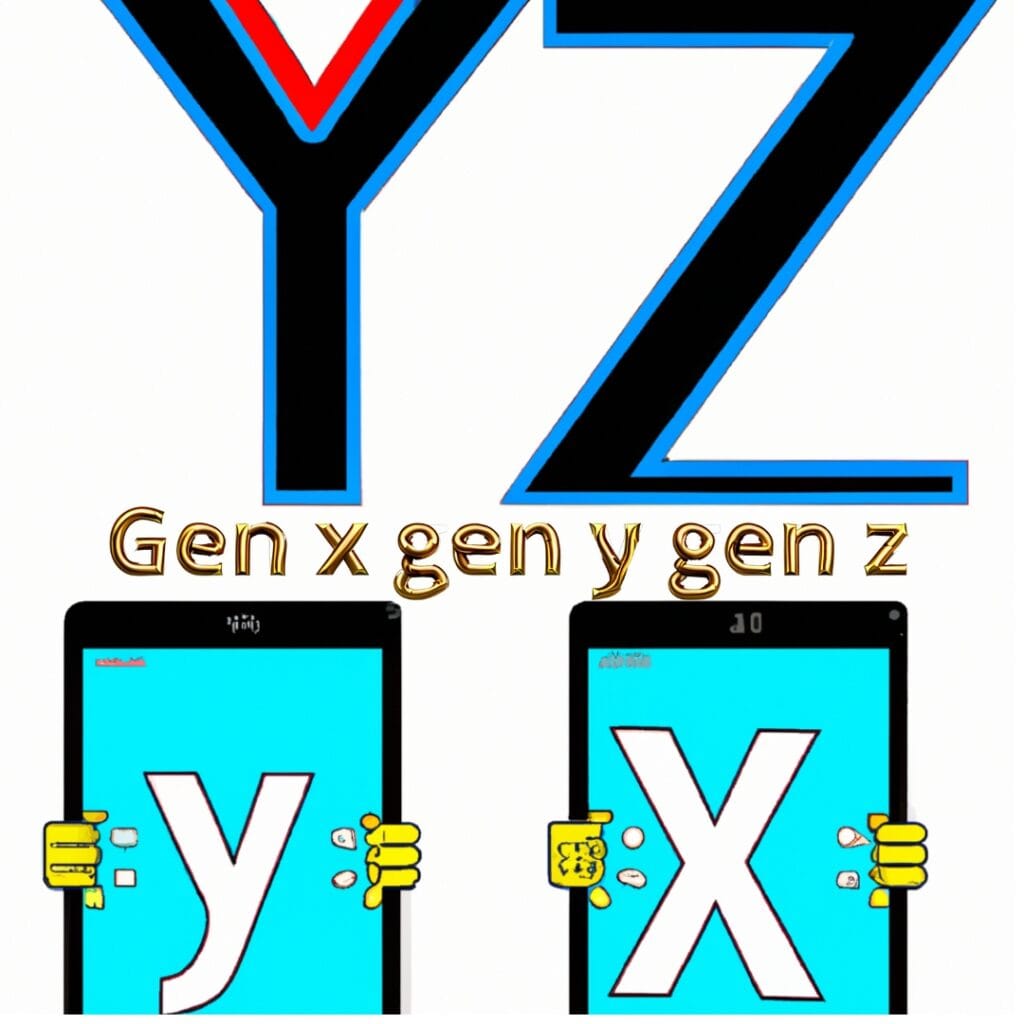 esta página mostra a imagem das letras X Y Z Gerações XYZ e a Revolução Digital no Envelhecimento