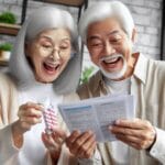 Imagem de idoso e idosa que so liam bula de remédio idoso e idosa lendo bula de remédio