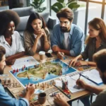 Esta página mostra um grupo de pessoas reunidas traçando estratégias para resolver um problema em referência ao artigo Pensamento Estratégico: Treine Seu Cérebro para Decisões Mais Eficientes