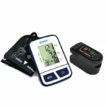 Imagem de um oximetro e de um aparelho de pressão marvca G-TECH
