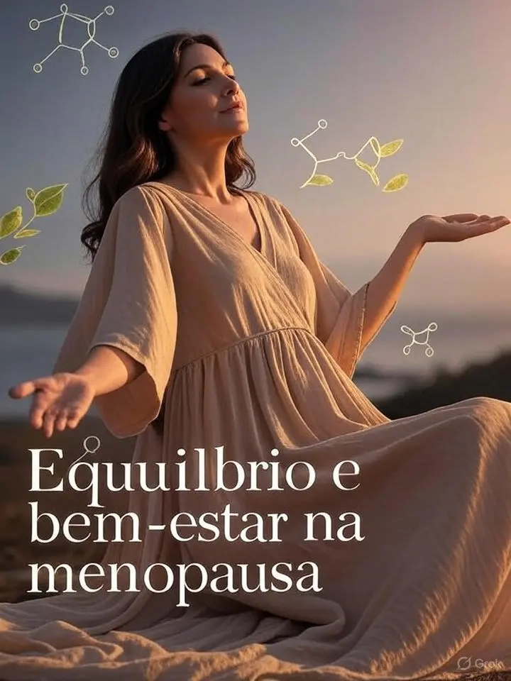 Imagem de uma mulher em posição de meditação para referir a progesterona como equilíbrio e bem-estar na menopausa